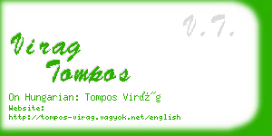 virag tompos business card